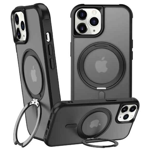 360° Magnetic Swivel Ring for iPhone 12 pro max case, Built-in Metal Stand - Picture 1 of 6